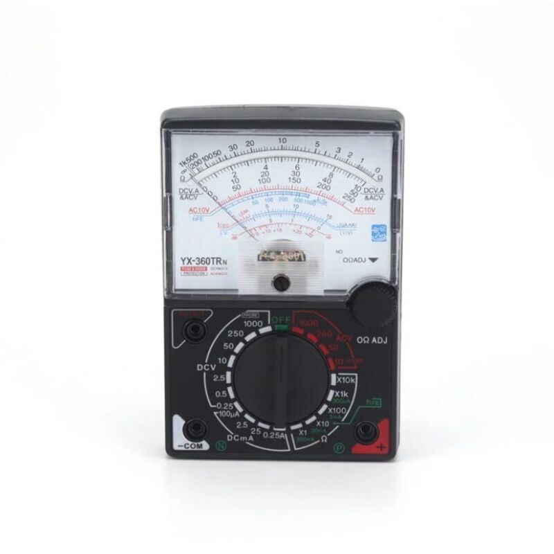 Analog Multimeter, AC/DC Tester, Voltmeter, Ammeter, Ohmmeter, Analog Multimeter for Voltage, Current, and Resistance Measurement