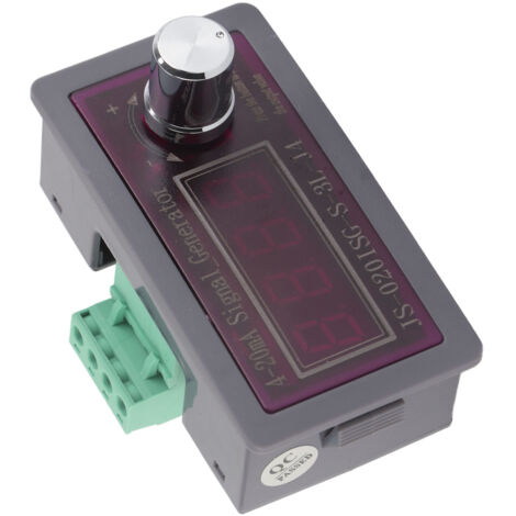 Analoger Signalgenerator 4-20mA mit 4-stelliger Digitalanzeige, batteriebetrieben und einstellbarer Schnittstelle für Strom- und Spannungssimulatoren.