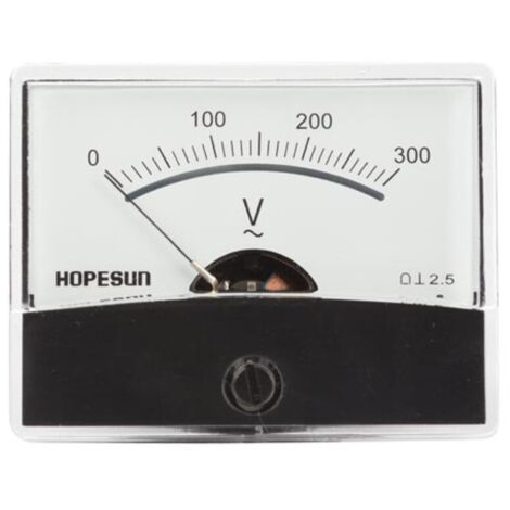 ANALOGES EINBAU-SPANNUNGSMESSGERÄT 300 V AC / 60 x 47 mm