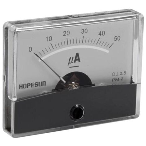 ANALOGES EINBAU-STROMMESSGERÄT 50 µA DC / 60 x 47 mm
