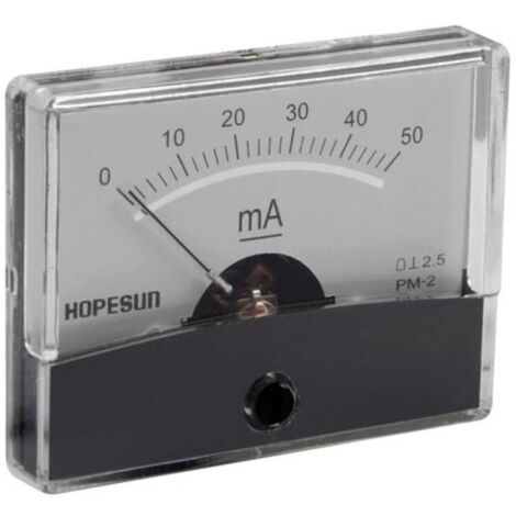 ANALOGES EINBAU-STROMMESSGERÄT 50 mA DC / 60 x 47 mm