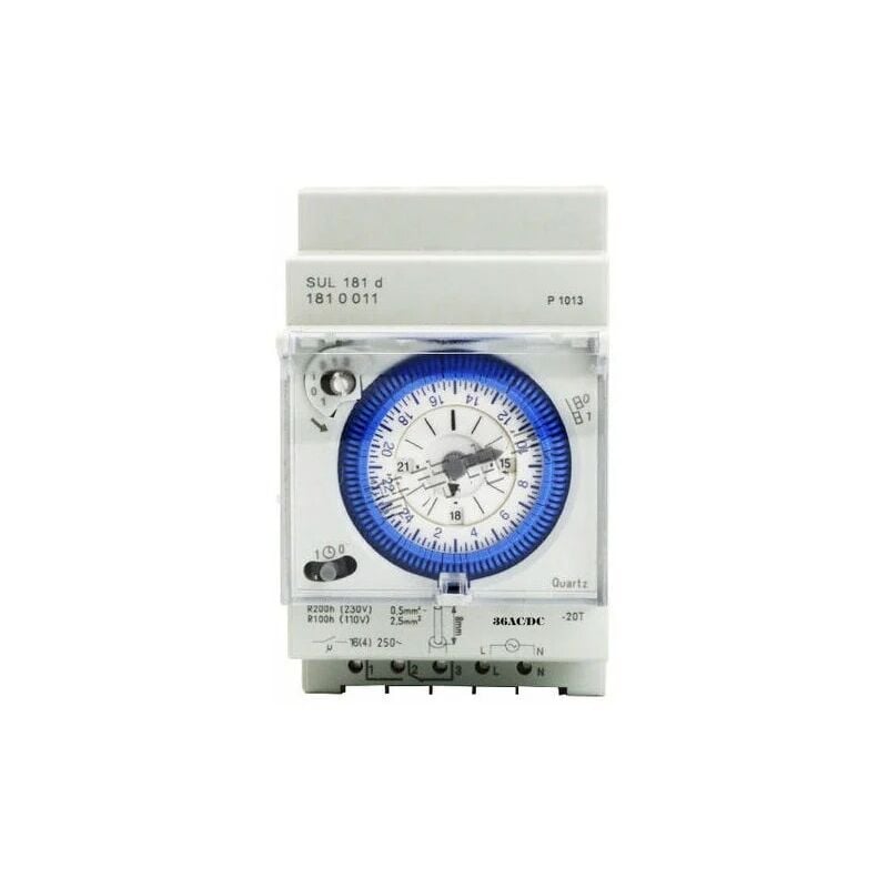 Boed - Analogue timer with synchronous motor and daily program, timer