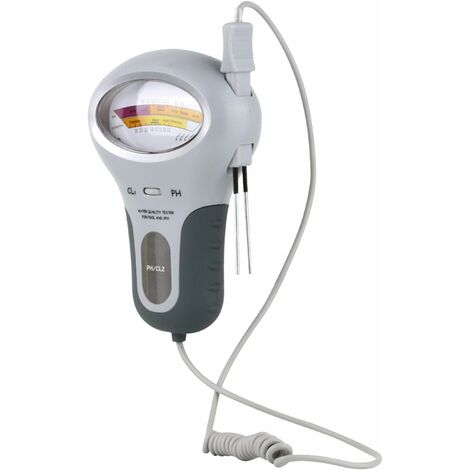 Analyse de leau de piscine　PH Metre Electronique, Testeur de Chlore Metre Electronique, PH Testeur de Compteur de Chlore Testeur Chlore Dispositif de Test de la Qualité de l'eau CL2 Mesure pour Piscin