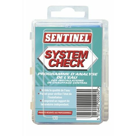 Analyse de l'eau - SENTINEL : SYSTEM CHECK