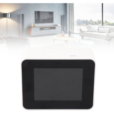 Analyseur d'Air 8 Fonctions Moniteur CO2 TVOC HCHO PM2.5 PM1.0 PM10 Température Humidité Écran LCD Coloré Portable Blanc