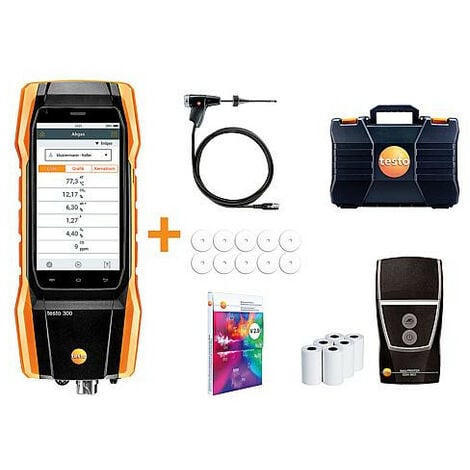 Analyseur de combustion testo 300, initial lot avec imprimante, version francaise