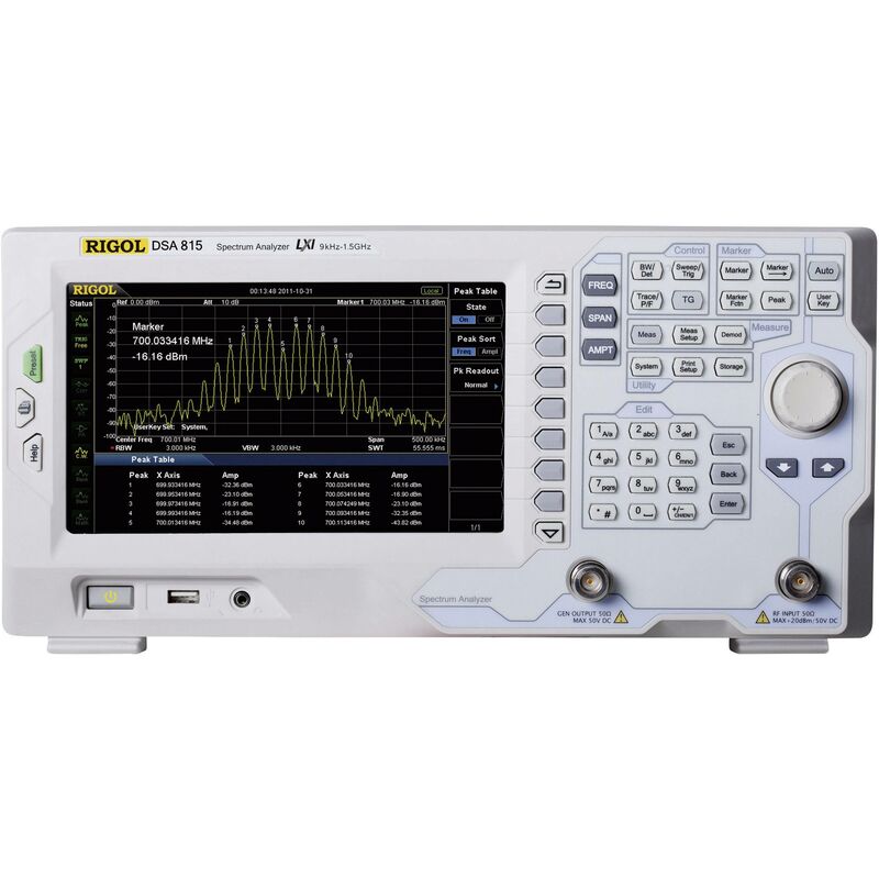 Rigol - Analyseur de spectre DSA815-TG étalonnage d'usine (sans certificat) W70437