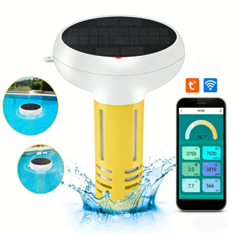 Analyseur Eau Piscine 7-en-1 – Testeur Qualité Eau avec Application