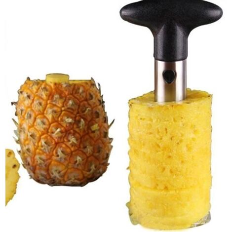 Ananas trancheuse - Ananas - Éplucheur - Plastique - Métal - Noir