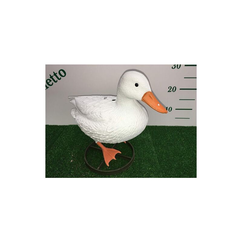 Anatra Bianca In Plastica Ornamenti Per Giardino E Laghetto 263986413474