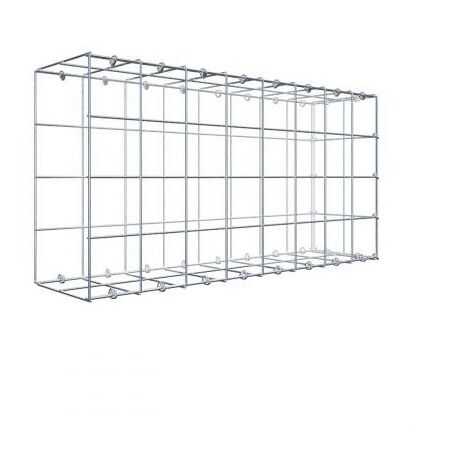 Anbaugabione Typ 2 80 cm x 40 cm x 20 cm (L x H x T), Maschenweite 10 cm x 10 cm, C-Ring