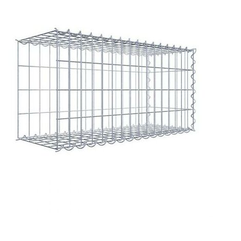 Anbaugabione Typ 2 80 cm x 40 cm x 30 cm (L x H x T), Maschenweite 5 cm x 10 cm, Spirale