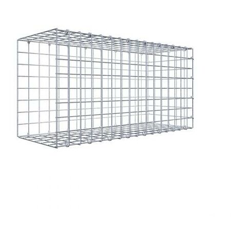 Anbaugabione Typ 2 80 cm x 40 cm x 30 cm (L x H x T), Maschenweite 5 cm x 5 cm, C-Ring