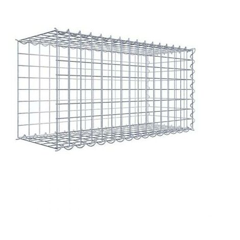 Anbaugabione Typ 2 80 cm x 40 cm x 30 cm (L x H x T), Maschenweite 5 cm x 5 cm, Spirale