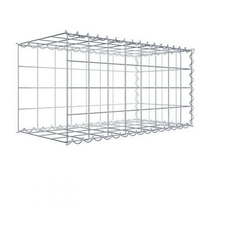 Anbaugabione Typ 2 80 cm x 40 cm x 40 cm (L x H x T), Maschenweite 10 cm x 10 cm, Spirale