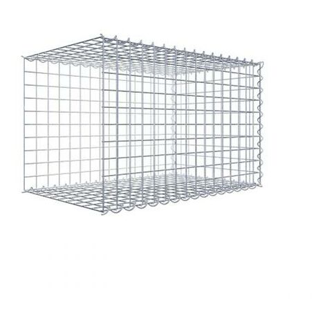 Anbaugabione Typ 2 80 cm x 50 cm x 50 cm (L x H x T), Maschenweite 5 cm x 5 cm, Spirale
