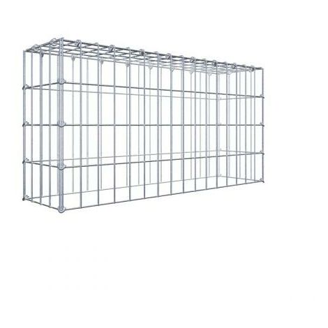 Anbaugabione Typ 3 80 cm x 40 cm x 20 cm (L x H x T), Maschenweite 5 cm x 10 cm, C-Ring