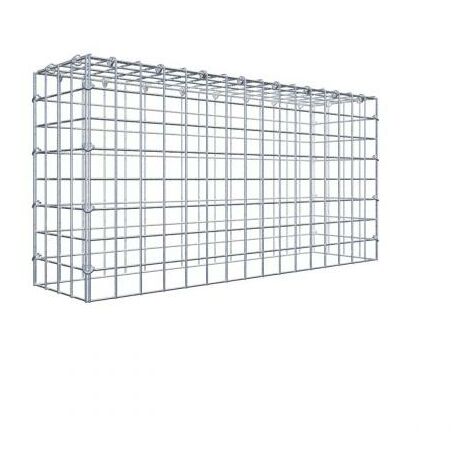 Anbaugabione Typ 3 80 cm x 40 cm x 20 cm (L x H x T), Maschenweite 5 cm x 5 cm, C-Ring