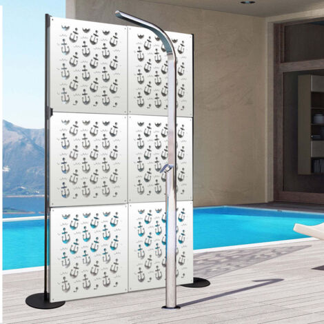ANCHOR - Pannello in PVC traforato - Parasole - Misura: 48x48 cm - Colore: bianco