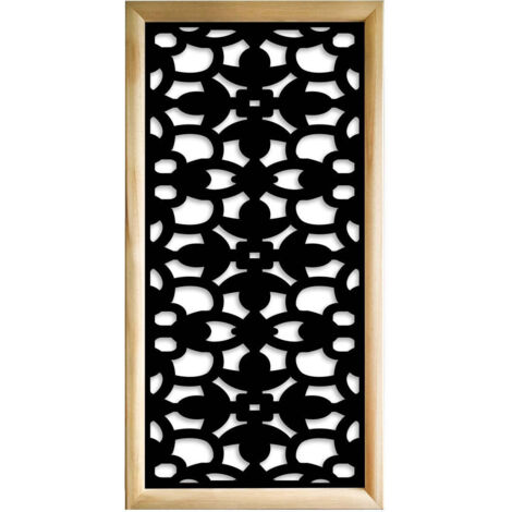 ANCHORAGE - Moduli Decorativi in Legno e PVC - Colore: nero - Misura: 47x94 cm