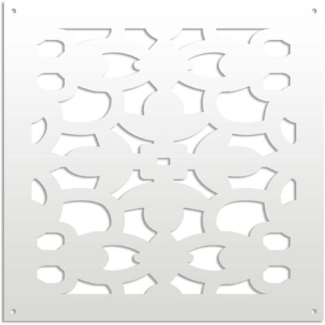 ANCHORAGE - Pannello in PVC traforato - Parasole - Colore: bianco - Misura: 48x48 cm