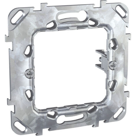 Ancien support de fixation Unica à griffes - 1 poste 2 modules entraxe 71mm (MGU7.002.GG)