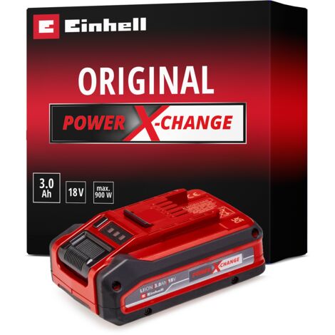 [Ancienne version] Einhell Batterie 3,0 Ah Power X-Change PLUS (Lithium-Ion, 18 V, pour tous les appareils Einhell Power X-Change)