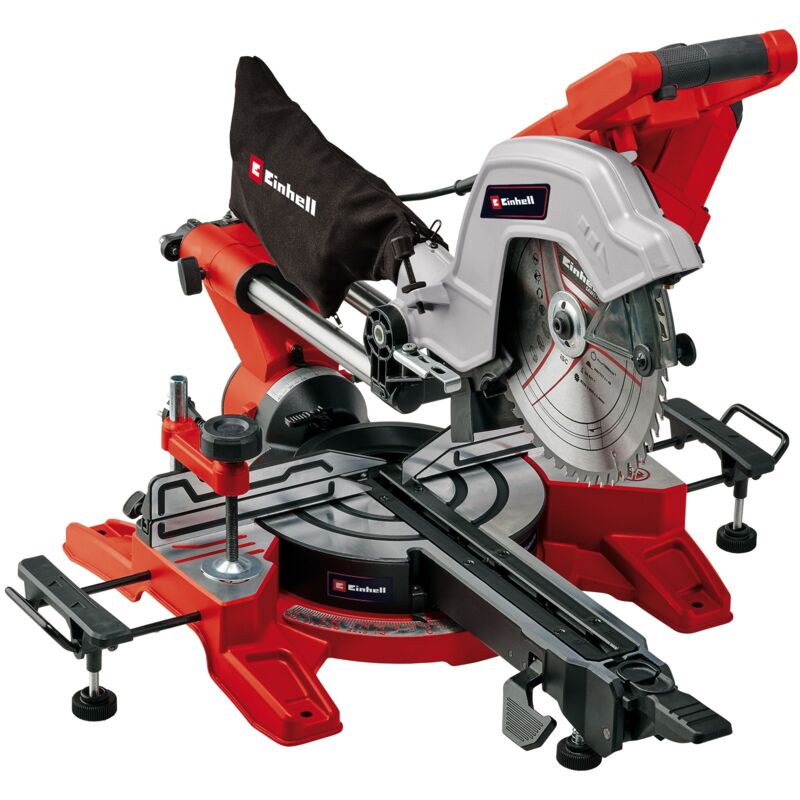Einhell Scie à onglet radiale TE SM 10 Dual 2 lame de 254 mm largeur de coupe 305 mm profondeur de coupe 85 mm