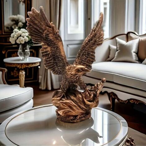 Ancient Eagle Sculpture - Nordic Modern Resin Home Decoration for Living Room, Study, or Office Elegant Gift Idea