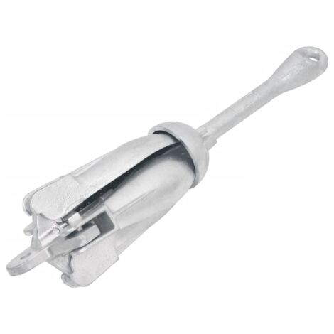 Ancla plegable hierro maleable plateado 1,5 kg vidaXL