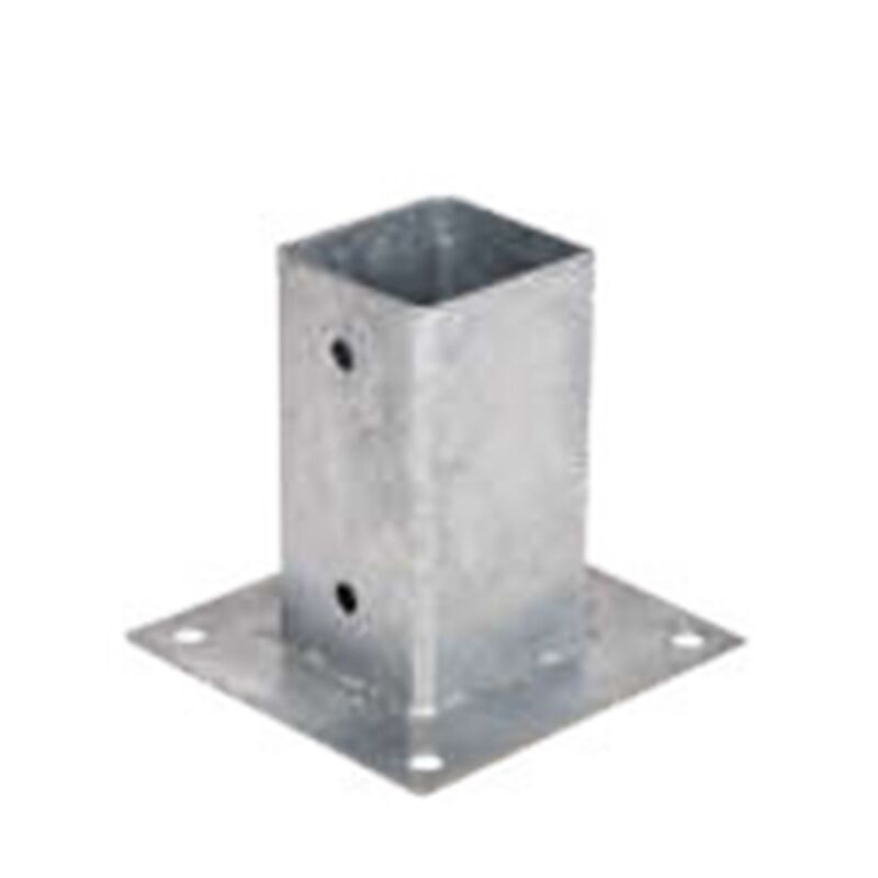 

Anclaje de acero galvanizado - Cuadrado - 9 x 9 / 16 / 15 x 15 cm.