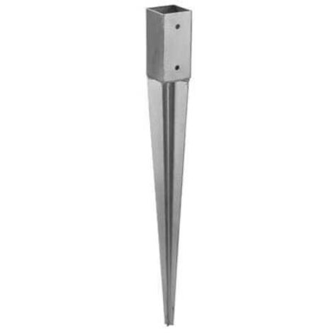 Anclaje de suelo de acero para base de poste 100x900mm
