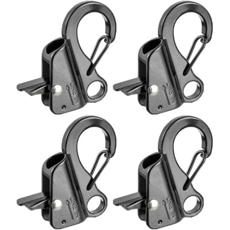 Anclaje deslizante de acero inoxidable, de liberación rápida y fácil de usar, accesorio de cubierta para navegación, pesca y amarre, 10 × 6,2 cm