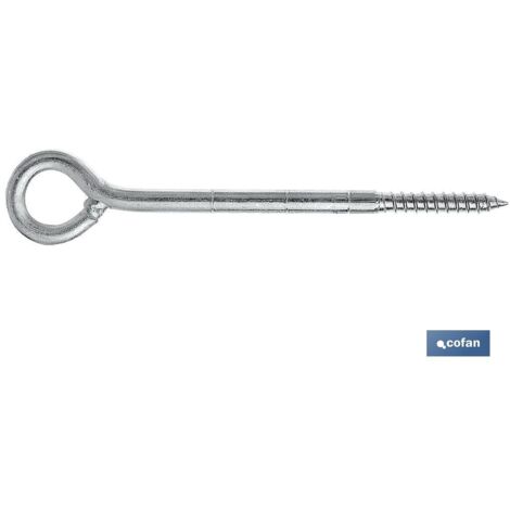 Anclaje para andamio 12 mm x 160 mm en acero cincado, ideal para hormigón y ladrillo.