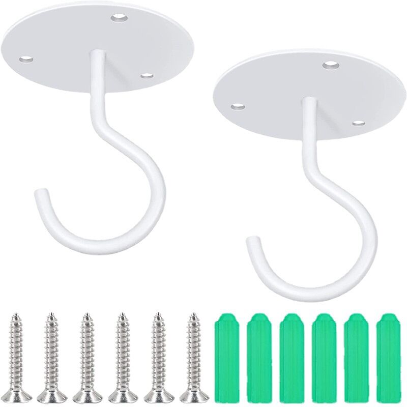 Anclaje para Pared Ganchos Techo - Resistentes con tornillos para