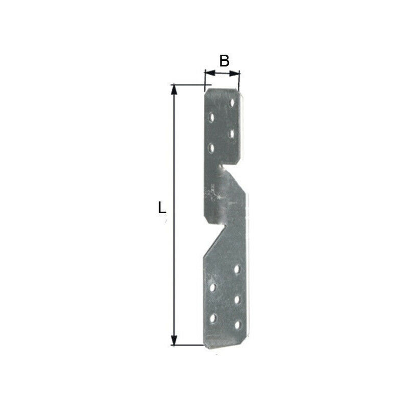 

Anclaje para poste de viga L / R 170x33x2mm (Por 50) - GAH