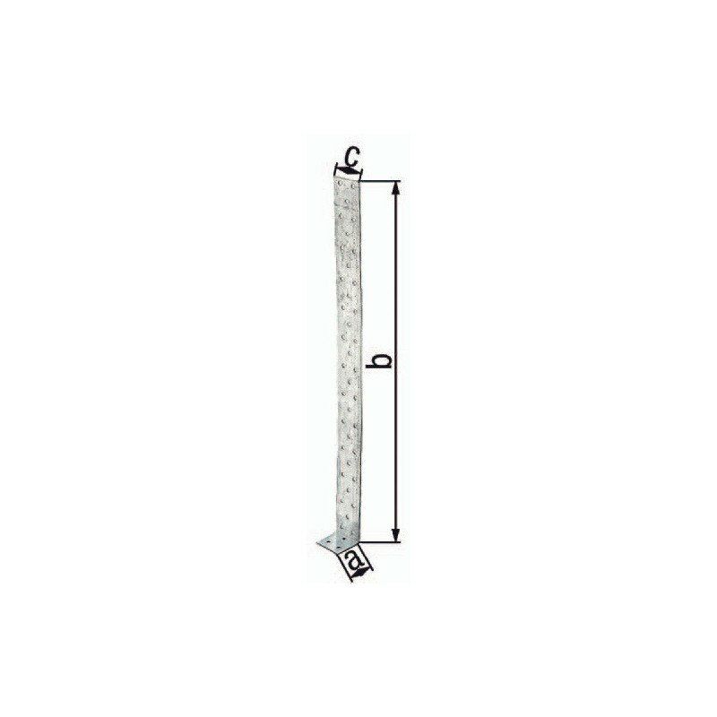 

Anclaje plano hormigón armado 400x40x40mm S.2mm STA raw sdmverz. (Por 10) - GAH