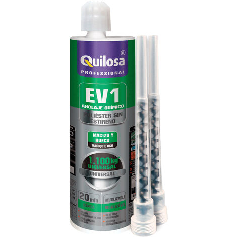 QUILOSA Anclaje Quimico 410Ml Ev1 (Poliester Sin Estireno) 2 Canulas