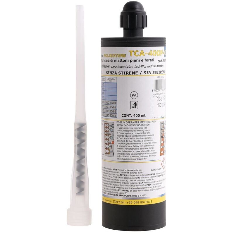 

Anclaje quimico poliester 400 ml.