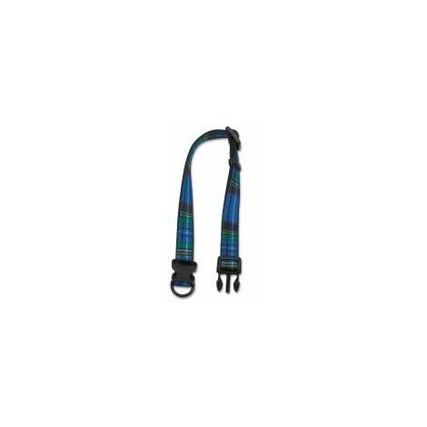 Ancol Adjustable Collar Tartan Blue - med - 785520