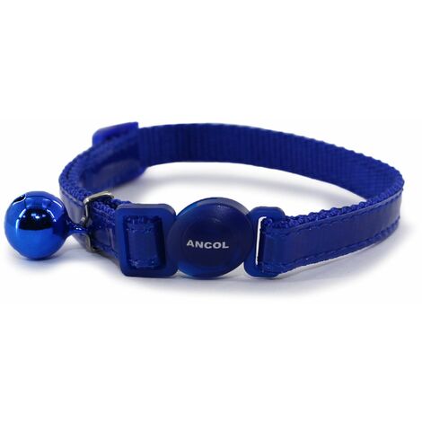 Ancol Cat Collar Gloss Reflective Blue - sgl - 242143