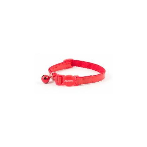 Ancol Cat Collar Gloss Reflective Red - sgl - 242165