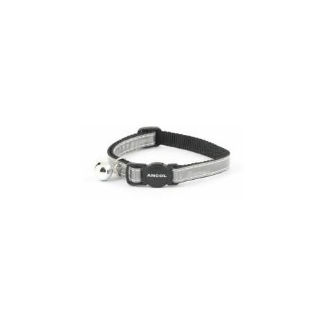 Ancol Cat Collar Gloss Reflective Silver - sgl - 242813