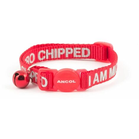Ancol Cat Collar I Am Micro-chipped - sgl - 284666