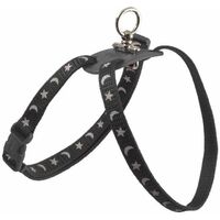 Ancol Cat Harn and Lead Set Moon and Stars Black x 1 (37400)