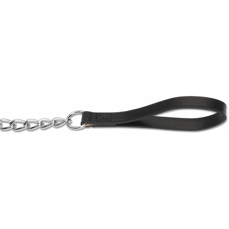 Ancol Extra Heavy Chain Lead Th Handle Black 30 - 31731
