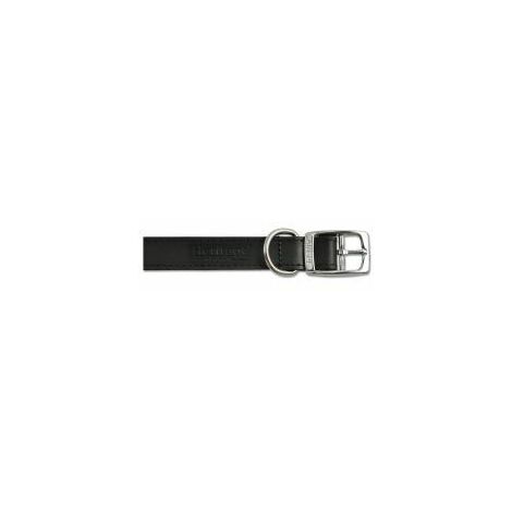Ancol Leather Collar Black - 14 - 870261