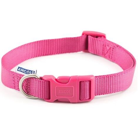 Ancol Nylon Adjustable Collar Raspberry - 30-50 - 124387