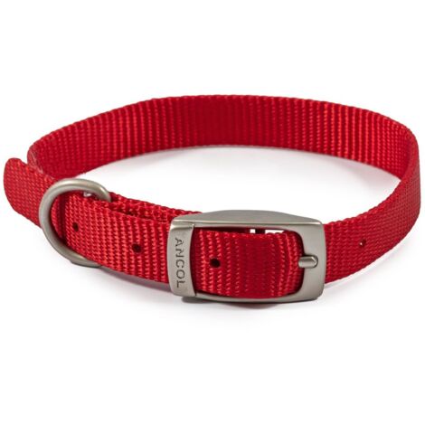 Ancol Nylon Dog Collar Red - 20 - 800175
