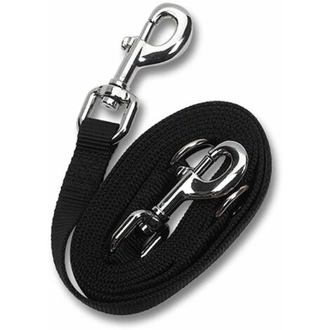 Ancol Nylon Training Lead Black 1.9X225CM - 1.9x2 - 589646